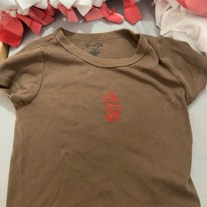 brandy melville cropped tee